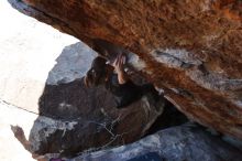 Bouldering in Hueco Tanks on 01/19/2020 with Blue Lizard Climbing and Yoga

Filename: SRM_20200119_1337560.jpg
Aperture: f/6.3
Shutter Speed: 1/320
Body: Canon EOS-1D Mark II
Lens: Canon EF 16-35mm f/2.8 L