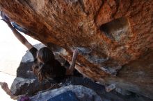 Bouldering in Hueco Tanks on 01/19/2020 with Blue Lizard Climbing and Yoga

Filename: SRM_20200119_1338120.jpg
Aperture: f/5.6
Shutter Speed: 1/320
Body: Canon EOS-1D Mark II
Lens: Canon EF 16-35mm f/2.8 L