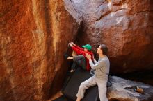 Bouldering in Hueco Tanks on 01/19/2020 with Blue Lizard Climbing and Yoga

Filename: SRM_20200119_1352000.jpg
Aperture: f/3.5
Shutter Speed: 1/200
Body: Canon EOS-1D Mark II
Lens: Canon EF 16-35mm f/2.8 L