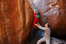 Bouldering in Hueco Tanks on 01/19/2020 with Blue Lizard Climbing and Yoga

Filename: SRM_20200119_1352330.jpg
Aperture: f/4.0
Shutter Speed: 1/200
Body: Canon EOS-1D Mark II
Lens: Canon EF 16-35mm f/2.8 L