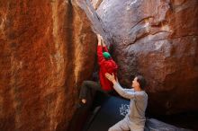 Bouldering in Hueco Tanks on 01/19/2020 with Blue Lizard Climbing and Yoga

Filename: SRM_20200119_1352410.jpg
Aperture: f/4.5
Shutter Speed: 1/200
Body: Canon EOS-1D Mark II
Lens: Canon EF 16-35mm f/2.8 L