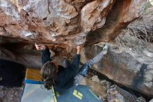 Bouldering in Hueco Tanks on 01/19/2020 with Blue Lizard Climbing and Yoga

Filename: SRM_20200119_1503270.jpg
Aperture: f/4.0
Shutter Speed: 1/320
Body: Canon EOS-1D Mark II
Lens: Canon EF 16-35mm f/2.8 L