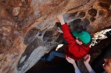 Bouldering in Hueco Tanks on 01/19/2020 with Blue Lizard Climbing and Yoga

Filename: SRM_20200119_1511410.jpg
Aperture: f/5.6
Shutter Speed: 1/320
Body: Canon EOS-1D Mark II
Lens: Canon EF 16-35mm f/2.8 L