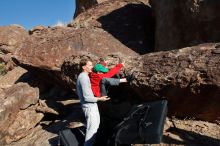 Bouldering in Hueco Tanks on 01/19/2020 with Blue Lizard Climbing and Yoga

Filename: SRM_20200119_1513560.jpg
Aperture: f/8.0
Shutter Speed: 1/500
Body: Canon EOS-1D Mark II
Lens: Canon EF 16-35mm f/2.8 L