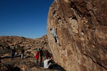 Bouldering in Hueco Tanks on 01/19/2020 with Blue Lizard Climbing and Yoga

Filename: SRM_20200119_1519310.jpg
Aperture: f/6.3
Shutter Speed: 1/500
Body: Canon EOS-1D Mark II
Lens: Canon EF 16-35mm f/2.8 L