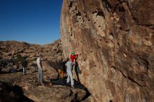 Bouldering in Hueco Tanks on 01/19/2020 with Blue Lizard Climbing and Yoga

Filename: SRM_20200119_1521320.jpg
Aperture: f/6.3
Shutter Speed: 1/500
Body: Canon EOS-1D Mark II
Lens: Canon EF 16-35mm f/2.8 L