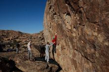 Bouldering in Hueco Tanks on 01/19/2020 with Blue Lizard Climbing and Yoga

Filename: SRM_20200119_1522210.jpg
Aperture: f/6.3
Shutter Speed: 1/500
Body: Canon EOS-1D Mark II
Lens: Canon EF 16-35mm f/2.8 L