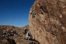 Bouldering in Hueco Tanks on 01/19/2020 with Blue Lizard Climbing and Yoga

Filename: SRM_20200119_1523350.jpg
Aperture: f/5.6
Shutter Speed: 1/500
Body: Canon EOS-1D Mark II
Lens: Canon EF 16-35mm f/2.8 L