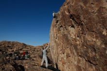 Bouldering in Hueco Tanks on 01/19/2020 with Blue Lizard Climbing and Yoga

Filename: SRM_20200119_1523480.jpg
Aperture: f/6.3
Shutter Speed: 1/500
Body: Canon EOS-1D Mark II
Lens: Canon EF 16-35mm f/2.8 L