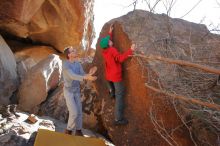 Bouldering in Hueco Tanks on 01/19/2020 with Blue Lizard Climbing and Yoga

Filename: SRM_20200119_1613060.jpg
Aperture: f/7.1
Shutter Speed: 1/320
Body: Canon EOS-1D Mark II
Lens: Canon EF 16-35mm f/2.8 L