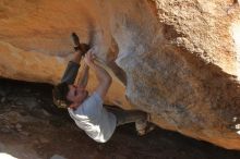 Bouldering in Hueco Tanks on 01/19/2020 with Blue Lizard Climbing and Yoga

Filename: SRM_20200119_1617520.jpg
Aperture: f/11.0
Shutter Speed: 1/320
Body: Canon EOS-1D Mark II
Lens: Canon EF 16-35mm f/2.8 L