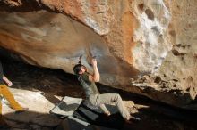 Bouldering in Hueco Tanks on 01/19/2020 with Blue Lizard Climbing and Yoga

Filename: SRM_20200119_1628490.jpg
Aperture: f/8.0
Shutter Speed: 1/250
Body: Canon EOS-1D Mark II
Lens: Canon EF 16-35mm f/2.8 L