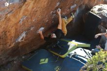 Bouldering in Hueco Tanks on 01/19/2020 with Blue Lizard Climbing and Yoga

Filename: SRM_20200119_1717360.jpg
Aperture: f/4.0
Shutter Speed: 1/320
Body: Canon EOS-1D Mark II
Lens: Canon EF 50mm f/1.8 II