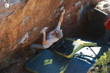 Bouldering in Hueco Tanks on 01/19/2020 with Blue Lizard Climbing and Yoga

Filename: SRM_20200119_1718310.jpg
Aperture: f/4.0
Shutter Speed: 1/320
Body: Canon EOS-1D Mark II
Lens: Canon EF 50mm f/1.8 II