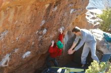 Bouldering in Hueco Tanks on 01/19/2020 with Blue Lizard Climbing and Yoga

Filename: SRM_20200119_1719090.jpg
Aperture: f/3.5
Shutter Speed: 1/320
Body: Canon EOS-1D Mark II
Lens: Canon EF 50mm f/1.8 II