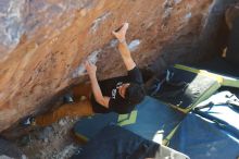 Bouldering in Hueco Tanks on 01/19/2020 with Blue Lizard Climbing and Yoga

Filename: SRM_20200119_1726220.jpg
Aperture: f/3.2
Shutter Speed: 1/320
Body: Canon EOS-1D Mark II
Lens: Canon EF 50mm f/1.8 II