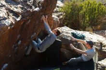 Bouldering in Hueco Tanks on 01/19/2020 with Blue Lizard Climbing and Yoga

Filename: SRM_20200119_1727590.jpg
Aperture: f/5.6
Shutter Speed: 1/320
Body: Canon EOS-1D Mark II
Lens: Canon EF 50mm f/1.8 II