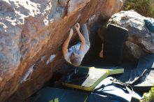 Bouldering in Hueco Tanks on 01/19/2020 with Blue Lizard Climbing and Yoga

Filename: SRM_20200119_1728530.jpg
Aperture: f/4.0
Shutter Speed: 1/320
Body: Canon EOS-1D Mark II
Lens: Canon EF 50mm f/1.8 II