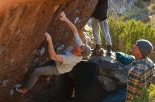 Bouldering in Hueco Tanks on 01/19/2020 with Blue Lizard Climbing and Yoga

Filename: SRM_20200119_1742200.jpg
Aperture: f/5.0
Shutter Speed: 1/320
Body: Canon EOS-1D Mark II
Lens: Canon EF 50mm f/1.8 II