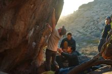 Bouldering in Hueco Tanks on 01/19/2020 with Blue Lizard Climbing and Yoga

Filename: SRM_20200119_1808161.jpg
Aperture: f/5.0
Shutter Speed: 1/320
Body: Canon EOS-1D Mark II
Lens: Canon EF 50mm f/1.8 II