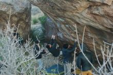 Bouldering in Hueco Tanks on 01/19/2020 with Blue Lizard Climbing and Yoga

Filename: SRM_20200119_1826360.jpg
Aperture: f/4.0
Shutter Speed: 1/250
Body: Canon EOS-1D Mark II
Lens: Canon EF 50mm f/1.8 II