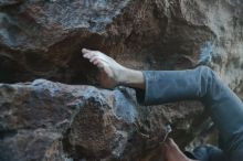 Bouldering in Hueco Tanks on 01/19/2020 with Blue Lizard Climbing and Yoga

Filename: SRM_20200119_1829230.jpg
Aperture: f/2.5
Shutter Speed: 1/250
Body: Canon EOS-1D Mark II
Lens: Canon EF 50mm f/1.8 II