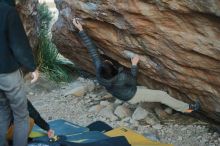 Bouldering in Hueco Tanks on 01/19/2020 with Blue Lizard Climbing and Yoga

Filename: SRM_20200119_1832190.jpg
Aperture: f/2.5
Shutter Speed: 1/250
Body: Canon EOS-1D Mark II
Lens: Canon EF 50mm f/1.8 II