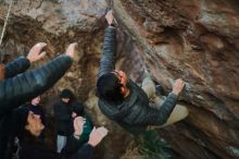 Bouldering in Hueco Tanks on 01/19/2020 with Blue Lizard Climbing and Yoga

Filename: SRM_20200119_1841430.jpg
Aperture: f/1.8
Shutter Speed: 1/200
Body: Canon EOS-1D Mark II
Lens: Canon EF 50mm f/1.8 II