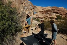 Bouldering in Hueco Tanks on 01/26/2020 with Blue Lizard Climbing and Yoga

Filename: SRM_20200126_1046500.jpg
Aperture: f/8.0
Shutter Speed: 1/400
Body: Canon EOS-1D Mark II
Lens: Canon EF 16-35mm f/2.8 L