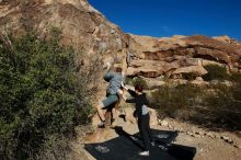 Bouldering in Hueco Tanks on 01/26/2020 with Blue Lizard Climbing and Yoga

Filename: SRM_20200126_1048310.jpg
Aperture: f/8.0
Shutter Speed: 1/400
Body: Canon EOS-1D Mark II
Lens: Canon EF 16-35mm f/2.8 L