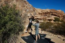 Bouldering in Hueco Tanks on 01/26/2020 with Blue Lizard Climbing and Yoga

Filename: SRM_20200126_1049180.jpg
Aperture: f/8.0
Shutter Speed: 1/400
Body: Canon EOS-1D Mark II
Lens: Canon EF 16-35mm f/2.8 L