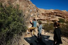 Bouldering in Hueco Tanks on 01/26/2020 with Blue Lizard Climbing and Yoga

Filename: SRM_20200126_1055400.jpg
Aperture: f/8.0
Shutter Speed: 1/400
Body: Canon EOS-1D Mark II
Lens: Canon EF 16-35mm f/2.8 L