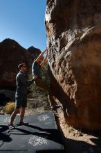 Bouldering in Hueco Tanks on 01/26/2020 with Blue Lizard Climbing and Yoga

Filename: SRM_20200126_1103000.jpg
Aperture: f/6.3
Shutter Speed: 1/400
Body: Canon EOS-1D Mark II
Lens: Canon EF 16-35mm f/2.8 L