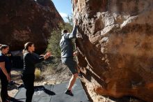 Bouldering in Hueco Tanks on 01/26/2020 with Blue Lizard Climbing and Yoga

Filename: SRM_20200126_1104170.jpg
Aperture: f/5.0
Shutter Speed: 1/400
Body: Canon EOS-1D Mark II
Lens: Canon EF 16-35mm f/2.8 L
