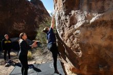 Bouldering in Hueco Tanks on 01/26/2020 with Blue Lizard Climbing and Yoga

Filename: SRM_20200126_1104570.jpg
Aperture: f/5.0
Shutter Speed: 1/400
Body: Canon EOS-1D Mark II
Lens: Canon EF 16-35mm f/2.8 L