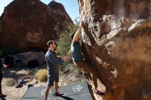 Bouldering in Hueco Tanks on 01/26/2020 with Blue Lizard Climbing and Yoga

Filename: SRM_20200126_1107170.jpg
Aperture: f/5.0
Shutter Speed: 1/400
Body: Canon EOS-1D Mark II
Lens: Canon EF 16-35mm f/2.8 L