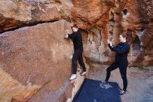 Bouldering in Hueco Tanks on 01/26/2020 with Blue Lizard Climbing and Yoga

Filename: SRM_20200126_1109370.jpg
Aperture: f/4.0
Shutter Speed: 1/200
Body: Canon EOS-1D Mark II
Lens: Canon EF 16-35mm f/2.8 L