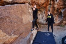 Bouldering in Hueco Tanks on 01/26/2020 with Blue Lizard Climbing and Yoga

Filename: SRM_20200126_1110010.jpg
Aperture: f/4.5
Shutter Speed: 1/200
Body: Canon EOS-1D Mark II
Lens: Canon EF 16-35mm f/2.8 L