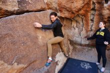 Bouldering in Hueco Tanks on 01/26/2020 with Blue Lizard Climbing and Yoga

Filename: SRM_20200126_1114160.jpg
Aperture: f/4.5
Shutter Speed: 1/200
Body: Canon EOS-1D Mark II
Lens: Canon EF 16-35mm f/2.8 L