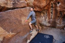 Bouldering in Hueco Tanks on 01/26/2020 with Blue Lizard Climbing and Yoga

Filename: SRM_20200126_1114490.jpg
Aperture: f/5.0
Shutter Speed: 1/200
Body: Canon EOS-1D Mark II
Lens: Canon EF 16-35mm f/2.8 L