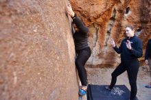 Bouldering in Hueco Tanks on 01/26/2020 with Blue Lizard Climbing and Yoga

Filename: SRM_20200126_1118230.jpg
Aperture: f/3.5
Shutter Speed: 1/200
Body: Canon EOS-1D Mark II
Lens: Canon EF 16-35mm f/2.8 L