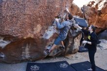 Bouldering in Hueco Tanks on 01/26/2020 with Blue Lizard Climbing and Yoga

Filename: SRM_20200126_1118570.jpg
Aperture: f/5.6
Shutter Speed: 1/200
Body: Canon EOS-1D Mark II
Lens: Canon EF 16-35mm f/2.8 L