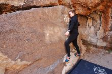 Bouldering in Hueco Tanks on 01/26/2020 with Blue Lizard Climbing and Yoga

Filename: SRM_20200126_1120480.jpg
Aperture: f/4.0
Shutter Speed: 1/200
Body: Canon EOS-1D Mark II
Lens: Canon EF 16-35mm f/2.8 L