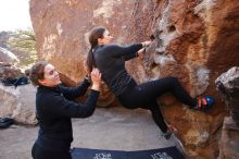 Bouldering in Hueco Tanks on 01/26/2020 with Blue Lizard Climbing and Yoga

Filename: SRM_20200126_1133360.jpg
Aperture: f/5.6
Shutter Speed: 1/250
Body: Canon EOS-1D Mark II
Lens: Canon EF 16-35mm f/2.8 L