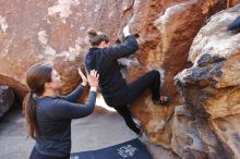 Bouldering in Hueco Tanks on 01/26/2020 with Blue Lizard Climbing and Yoga

Filename: SRM_20200126_1135430.jpg
Aperture: f/4.0
Shutter Speed: 1/250
Body: Canon EOS-1D Mark II
Lens: Canon EF 16-35mm f/2.8 L