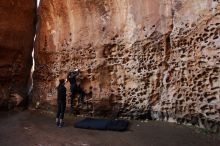 Bouldering in Hueco Tanks on 01/26/2020 with Blue Lizard Climbing and Yoga

Filename: SRM_20200126_1218270.jpg
Aperture: f/4.0
Shutter Speed: 1/125
Body: Canon EOS-1D Mark II
Lens: Canon EF 16-35mm f/2.8 L