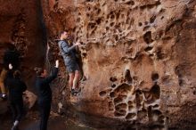 Bouldering in Hueco Tanks on 01/26/2020 with Blue Lizard Climbing and Yoga

Filename: SRM_20200126_1224180.jpg
Aperture: f/4.0
Shutter Speed: 1/125
Body: Canon EOS-1D Mark II
Lens: Canon EF 16-35mm f/2.8 L