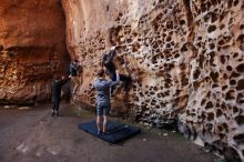 Bouldering in Hueco Tanks on 01/26/2020 with Blue Lizard Climbing and Yoga

Filename: SRM_20200126_1226060.jpg
Aperture: f/3.5
Shutter Speed: 1/125
Body: Canon EOS-1D Mark II
Lens: Canon EF 16-35mm f/2.8 L