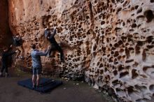 Bouldering in Hueco Tanks on 01/26/2020 with Blue Lizard Climbing and Yoga

Filename: SRM_20200126_1226140.jpg
Aperture: f/3.5
Shutter Speed: 1/125
Body: Canon EOS-1D Mark II
Lens: Canon EF 16-35mm f/2.8 L