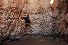 Bouldering in Hueco Tanks on 01/26/2020 with Blue Lizard Climbing and Yoga

Filename: SRM_20200126_1237320.jpg
Aperture: f/4.0
Shutter Speed: 1/125
Body: Canon EOS-1D Mark II
Lens: Canon EF 16-35mm f/2.8 L